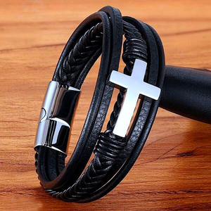 Stainless Steel Cross Bracelet - Limited Edition