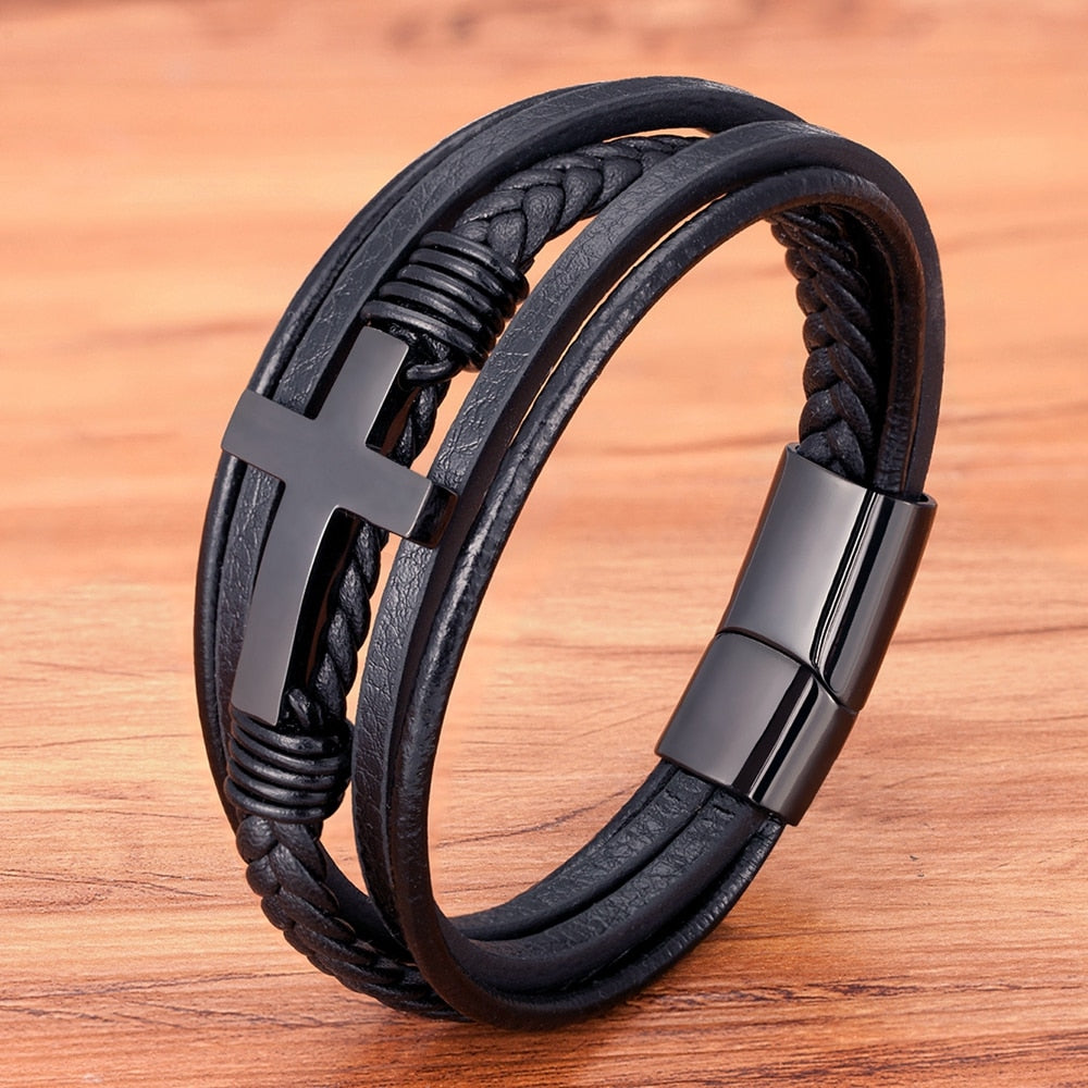 Stainless Steel Cross Bracelet - Limited Edition