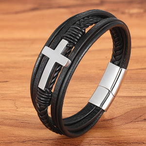Stainless Steel Cross Bracelet - Limited Edition