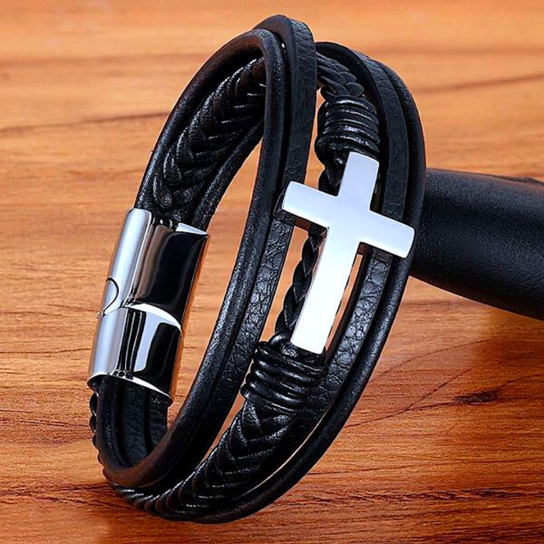 Stainless Steel Cross Bracelet - Limited Edition