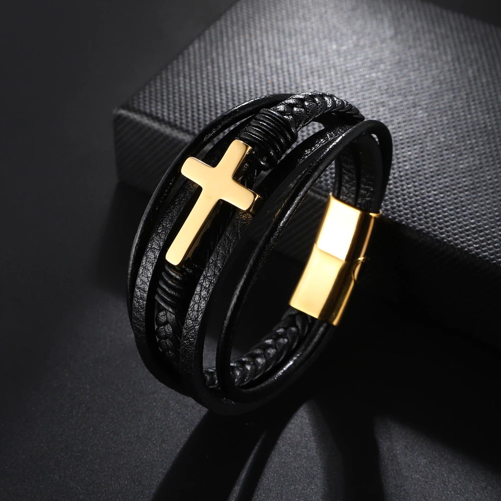 Stainless Steel Cross Bracelet - Limited Edition