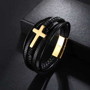 Stainless Steel Cross Bracelet - Limited Edition