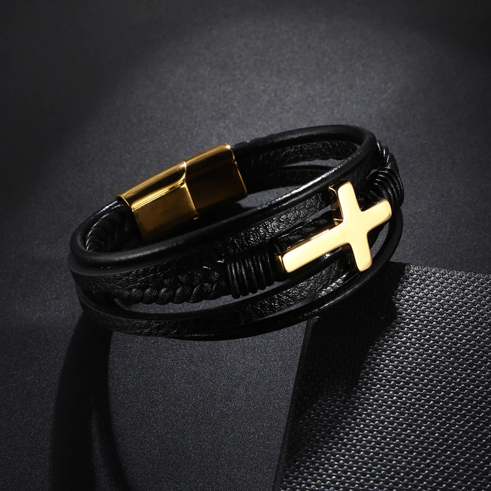 Stainless Steel Cross Bracelet - Limited Edition